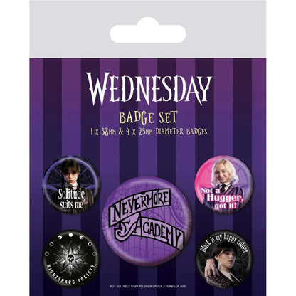 Wednesday (nevermore) Emblem / Pin pack