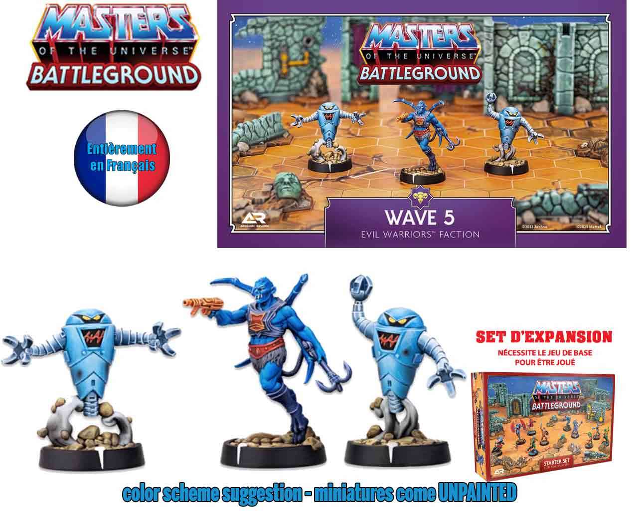 Masters of the Universe:battleground - wave 5 - evil warriors faction - Édition française