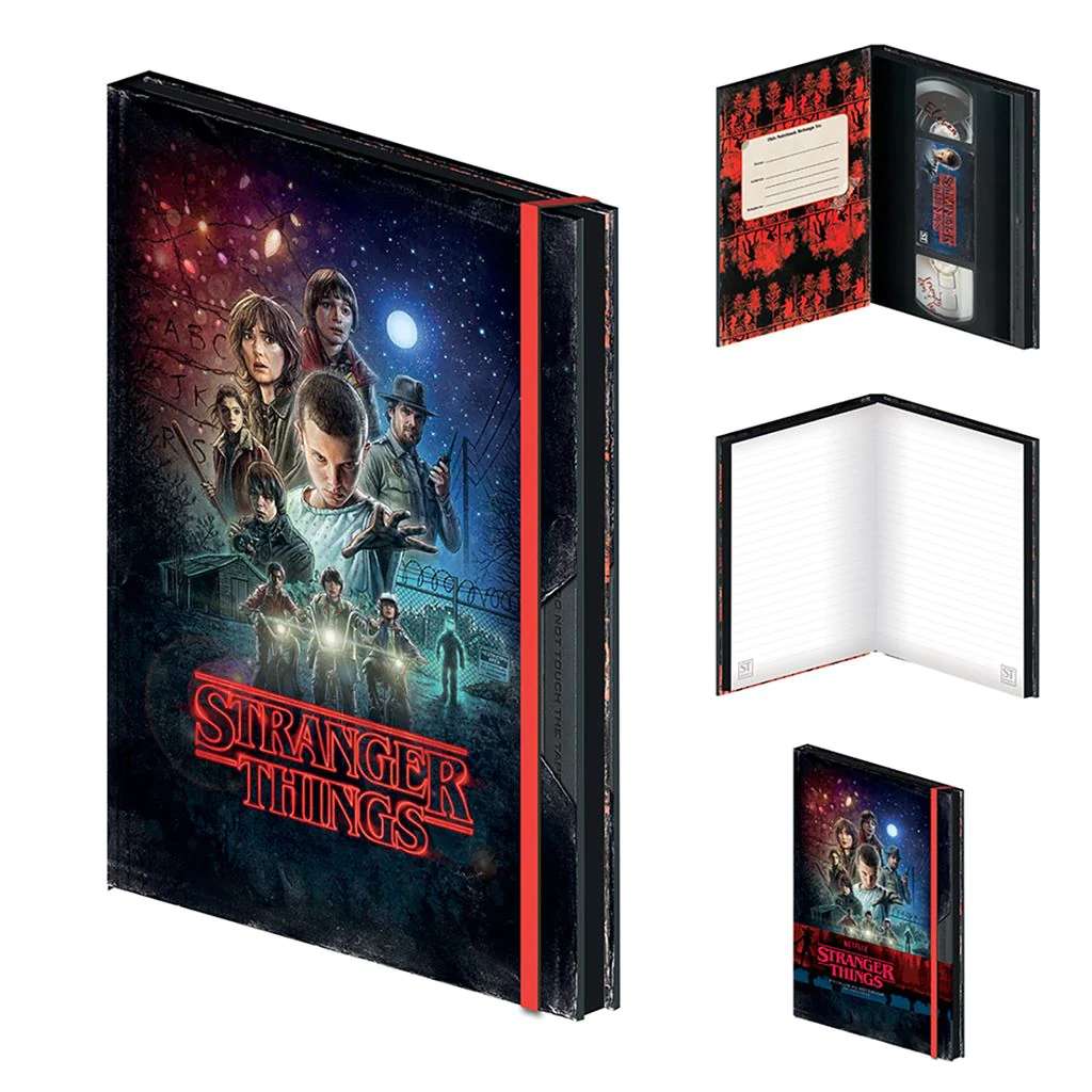 Stranger things a5 Anteckningsblock vhs