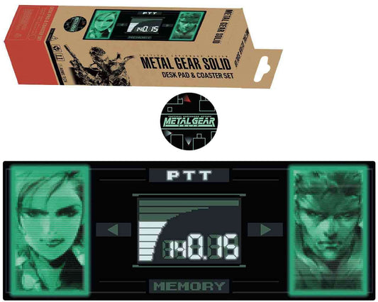 Metal gear solid limited edition desk pad & Glasunderlägg set