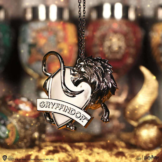 Harry potter gryffindor crest silver julgransprydnad