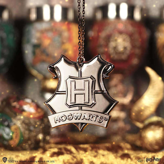 Harry potter hogwarts crest silver hangi