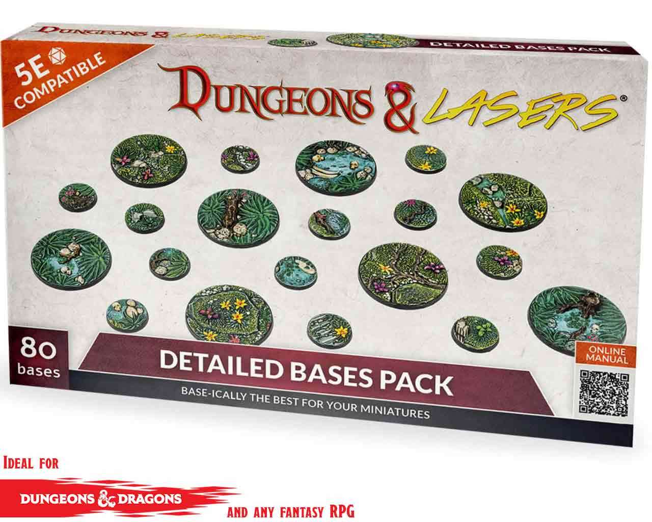 Dungeons & lasers - detailed bases pack