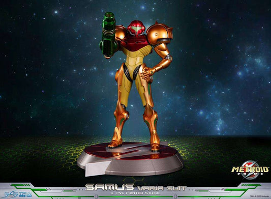 Metroid prime samus varia suit pvc Staty