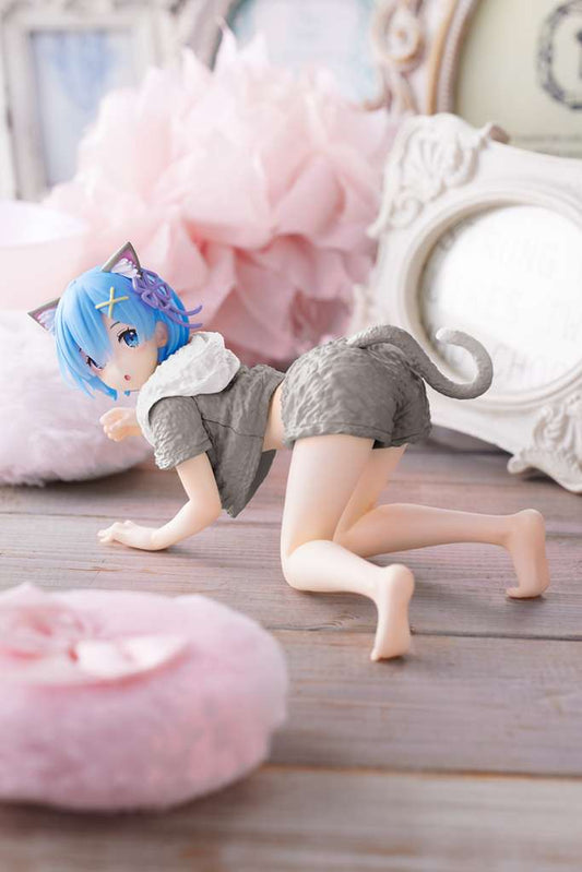 Re:zero rem cat roomwear desktop cute Figur renewal