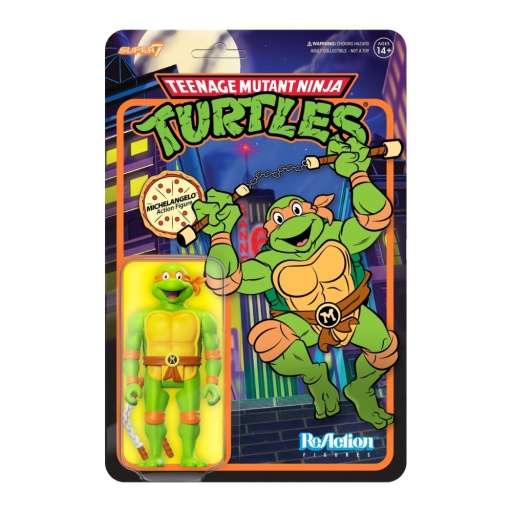 Teenage mutant ninja turtles reActionfigur w7 michelangelo toon