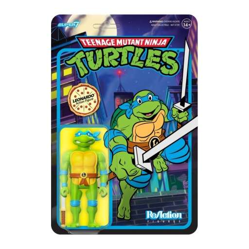 Teenage mutant ninja turtles reActionfigur w7 leonardo toon