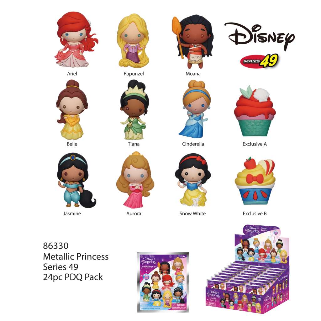 Disney princess bag clip blind box display (24)