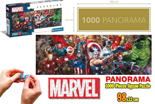 Marvel avengers: line up - panorama Pussel 1000 pcs