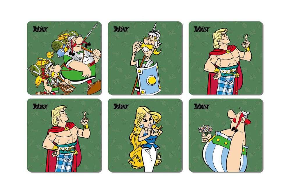 Asterix legionary 6 Glasunderlägg set